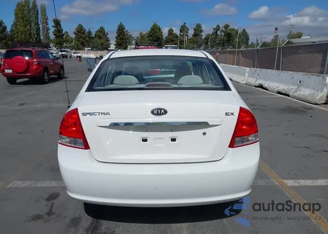 2007 Kia Spectra Ex/Lx from USA, damaged, VIN KNAFE121375486112